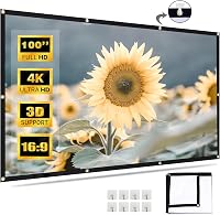 VenirCool 100 colos vetítővászon otthoni moziba, hordozható összecsukható kivetítő képernyő 1