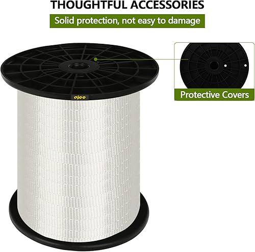 Miniatura 5 de Cinta de mule de 6000 libras de 2000 pies x 1 pulgada de poliéster para cables y conductos de cables Funciones variables Cinta de tracción