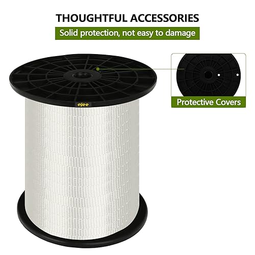 Miniatura 5 de Cinta de mule de 6000 libras de 2000 pies x 1 pulgada de poliéster para cables y conductos de cables Funciones variables Cinta de tracción