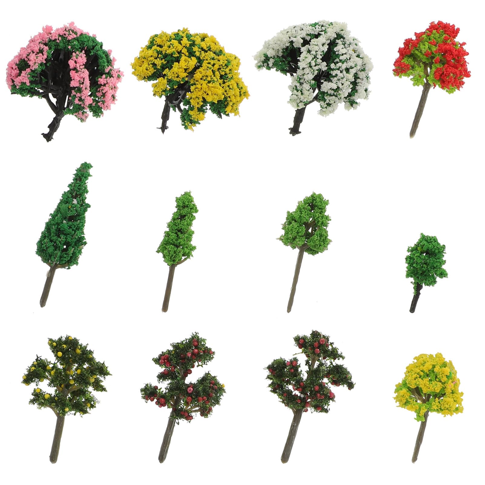 EXCEART 180 Pz Albero Modello Sandbox Abito Forniture Di Modelli Plastica Pianta