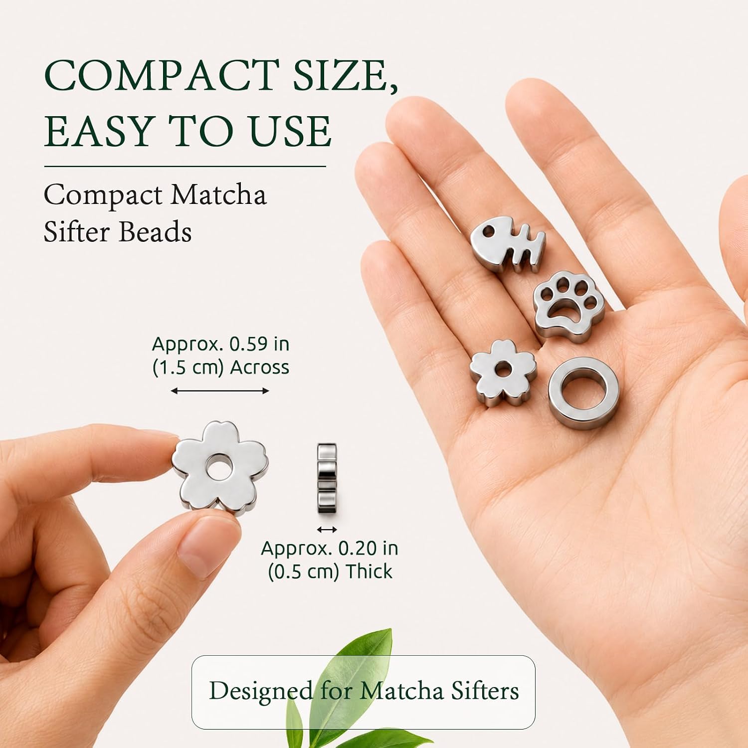 Matcha Sifter Beads, 4 Pcs Stainless Steel Matcha Sifting Beads