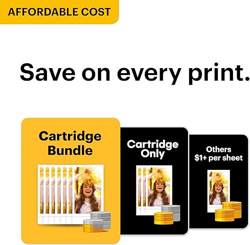 Miniatura 2 de KODAK Mini 2 Retro - Impresora portátil para fotografías de 2.1 x 3.4 pulgadas, con tecnología 4PASS, paquete con 8 hojas, color negro