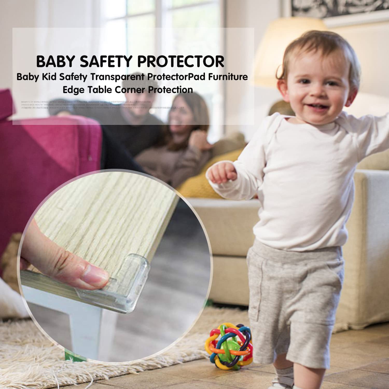 Bande De Protection Des Bords En Silicone 2m Autocollante - Protection Enfant Pour Coins De Table, Meubles Et Murs (Noir)
