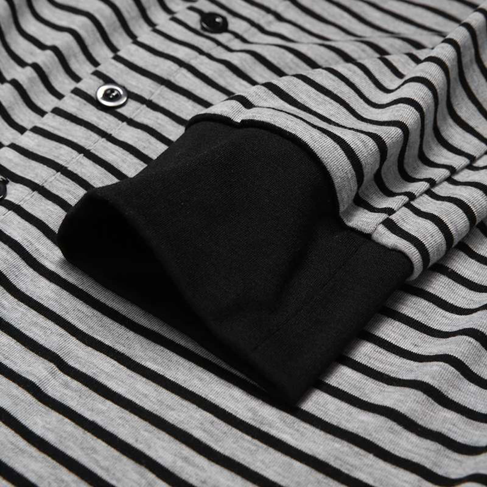 Męski kombinezon Onesie w paski obcisły z długim rękawem Bielizna nocna Pajacyki Bielizna nocna Piżamy S-5XL