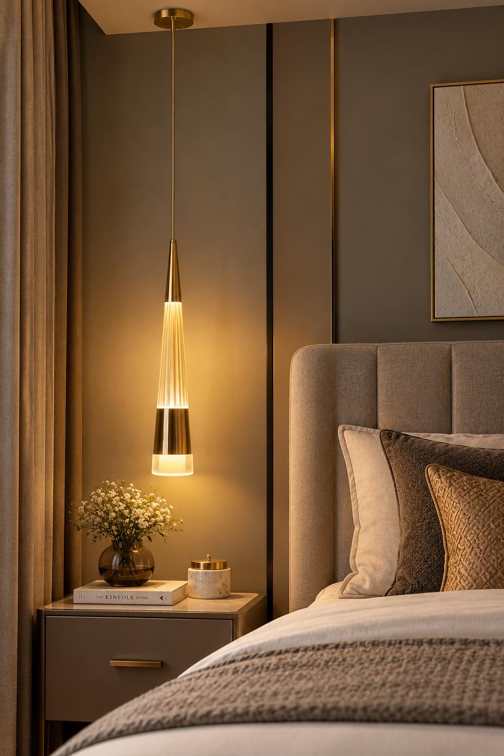 FILLISKA Colour Changing Pendant Light - FrenchGold -10