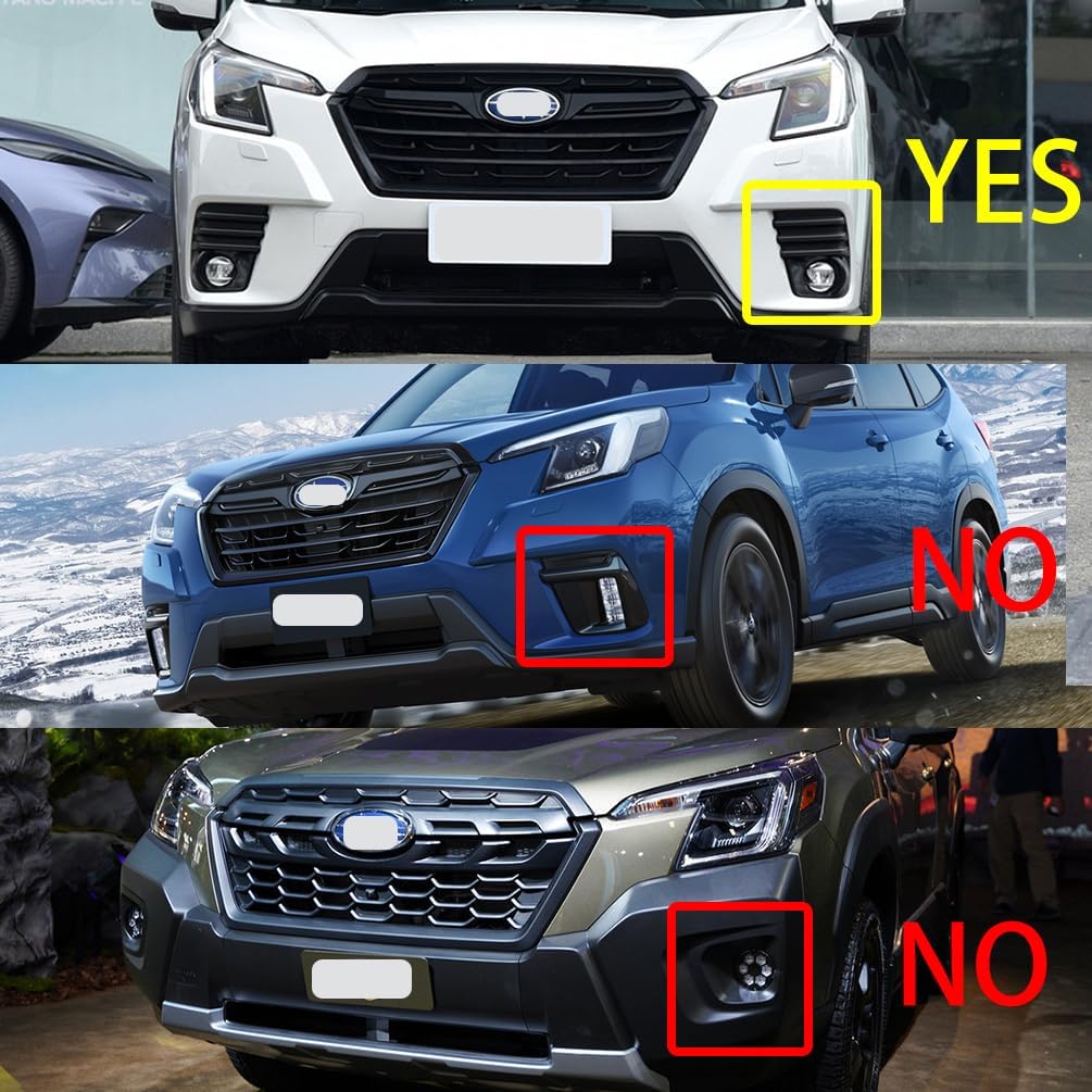 LED Front Bumper DRL Fog Light With Sequential Turn Signal Light Fit For 2022-2024 Subaru Forester Accessories Daytime Running Driving Headlight