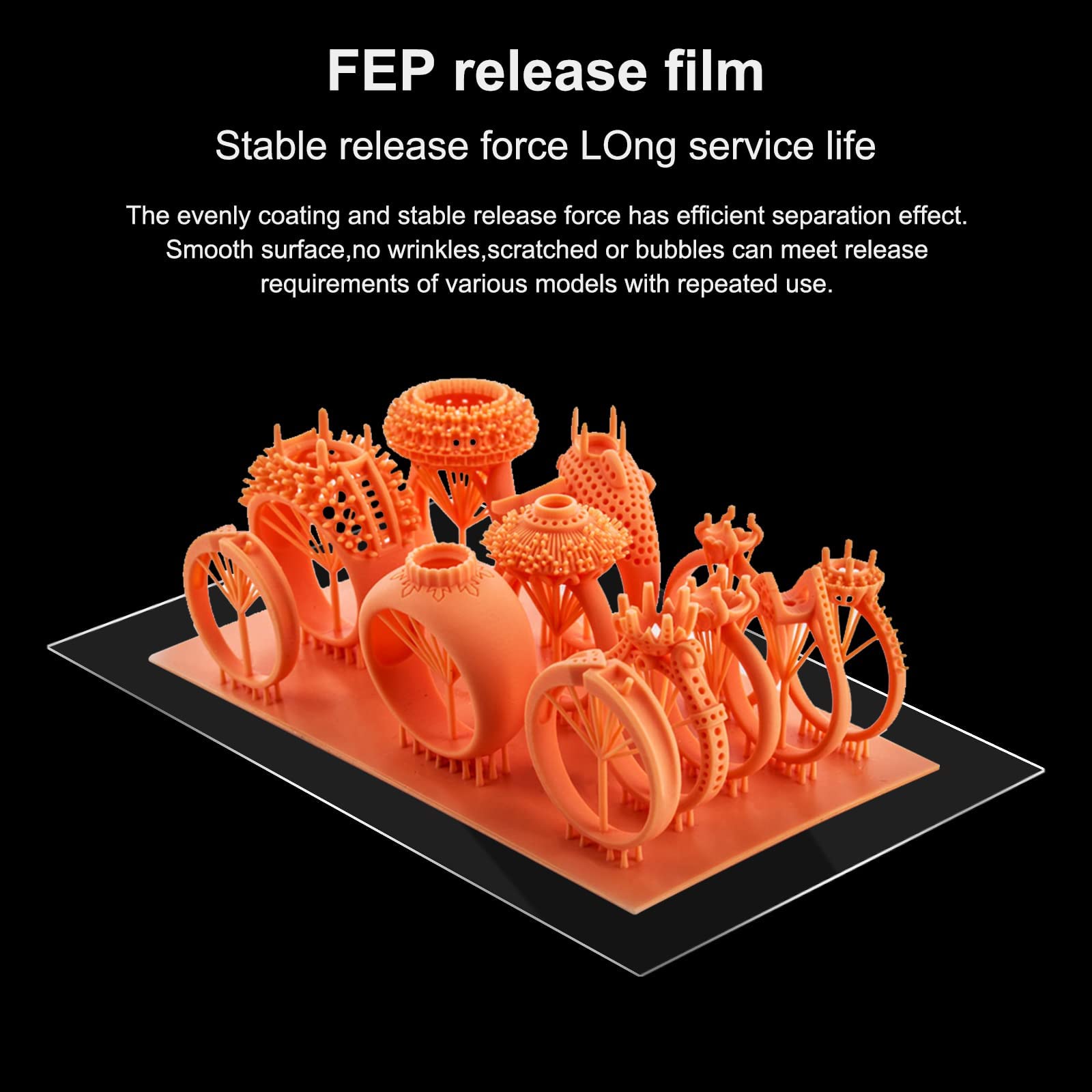 3Pcs Fep Film 3D Printer Accessories Suitable for Elegoo Jupiter Creality Halot-max Anycubic Photon M3 MAX and Other 15 Screen 450 300mm Resin LCD 3D Printer product thumbnail 8