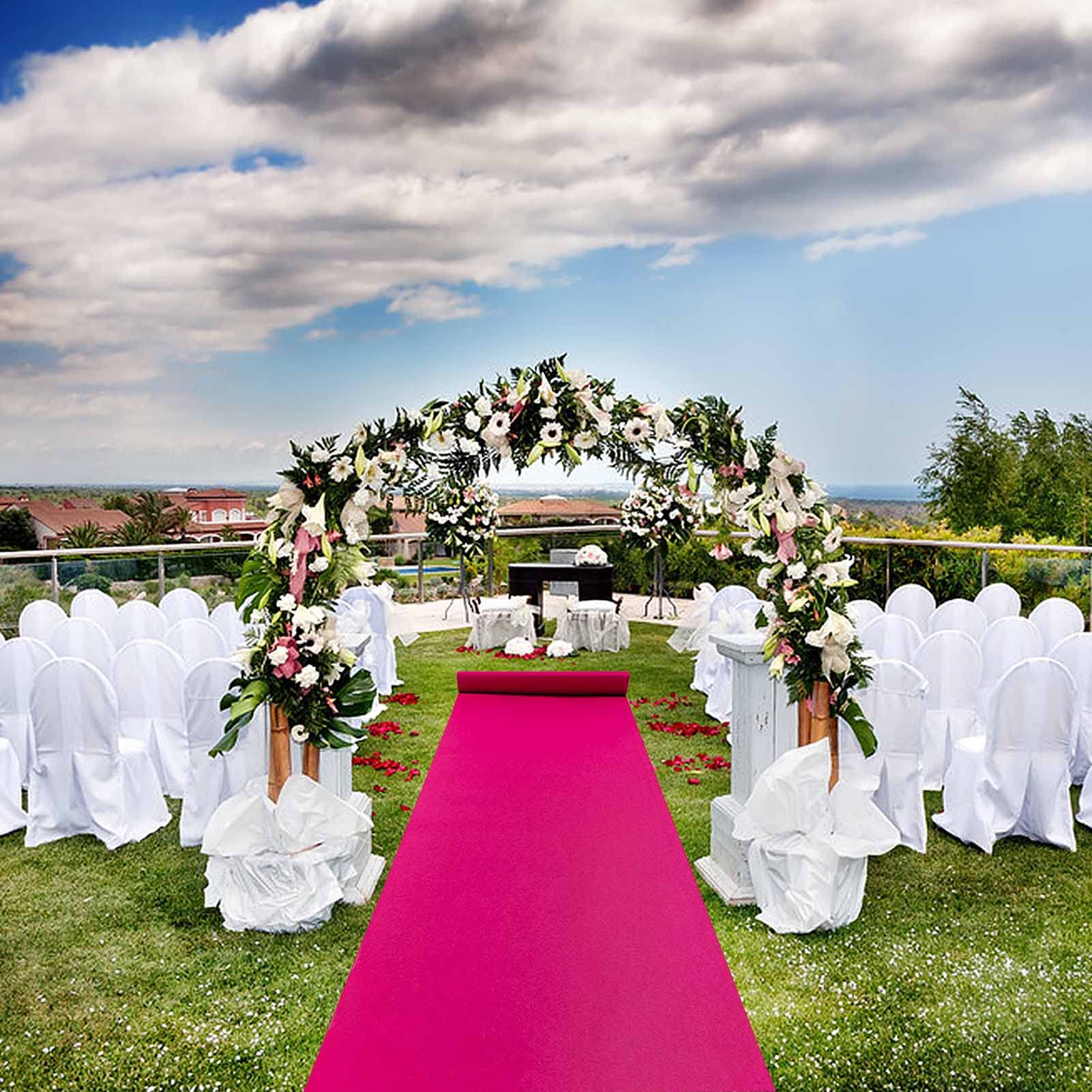 Décoration de mariage – Chemin d'allée en velours bleu roi pour cérémonie de mariage – 4,6 x 6,1 Décoration de mariage – Chemin d'allée en velours bleu roi pour cérémonie de mariage – 4,6 x 6,1