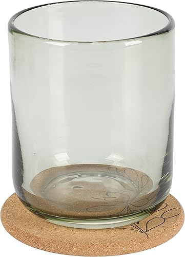 Miniatura 6 de bloomhouse - Two Time Oprah's Favorite Things Winner - Sayulita Spring 4 Piece Hand Made 16 OZ Jadeite Colored Glass Double Old Fashioned Set w/Four