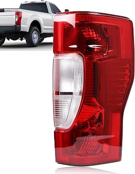 Lochnchn Tail Lights Rear Taillight Assembly Compatible with Ford F250 F350 Super Duty 2020 2021 2022 Tail Lamp Non-LED Non-Blind Spot Right Passenger Side