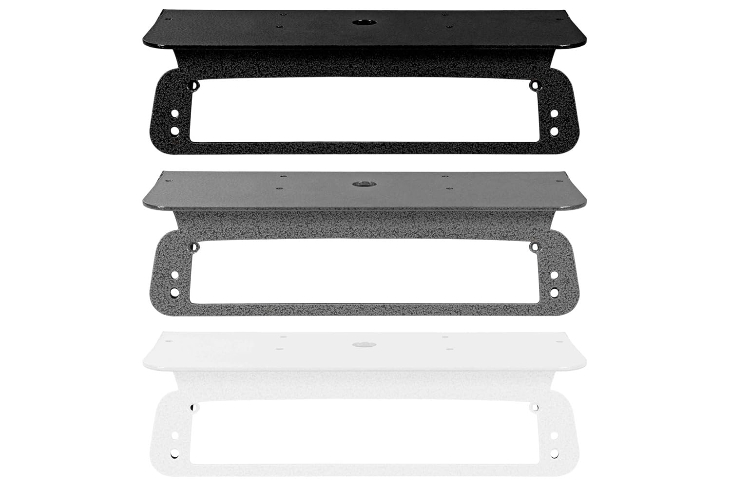 No-Drill Antenna Mounting Plate, (1) 3/4" Hole, Fits 2020 Sierra 1500 w/Spoiler - No Cam - Black