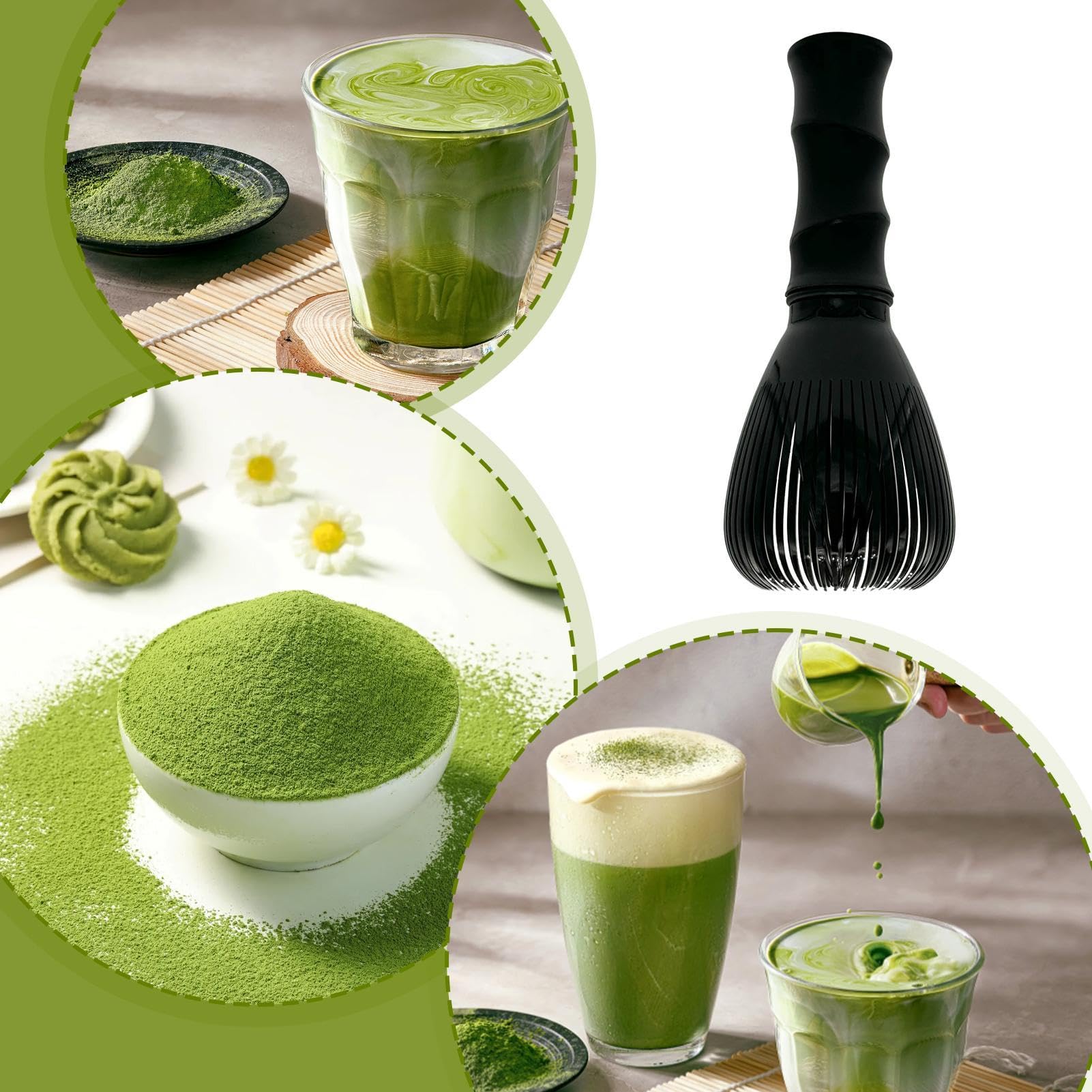 Fouet à matcha traditionnel réutilisable en résine PP | Passe au lave- vaisselle | Fouet mélangeur facile à nettoyer | Mélangeur à thé | Mousseur à matcha Gadget de cuisine pour thé en Fouet à matcha traditionnel réutilisable en résine PP | Passe au lave- vaisselle | Fouet mélangeur facile à nettoyer | Mélangeur à thé | Mousseur à matcha Gadget de cuisine pour thé en