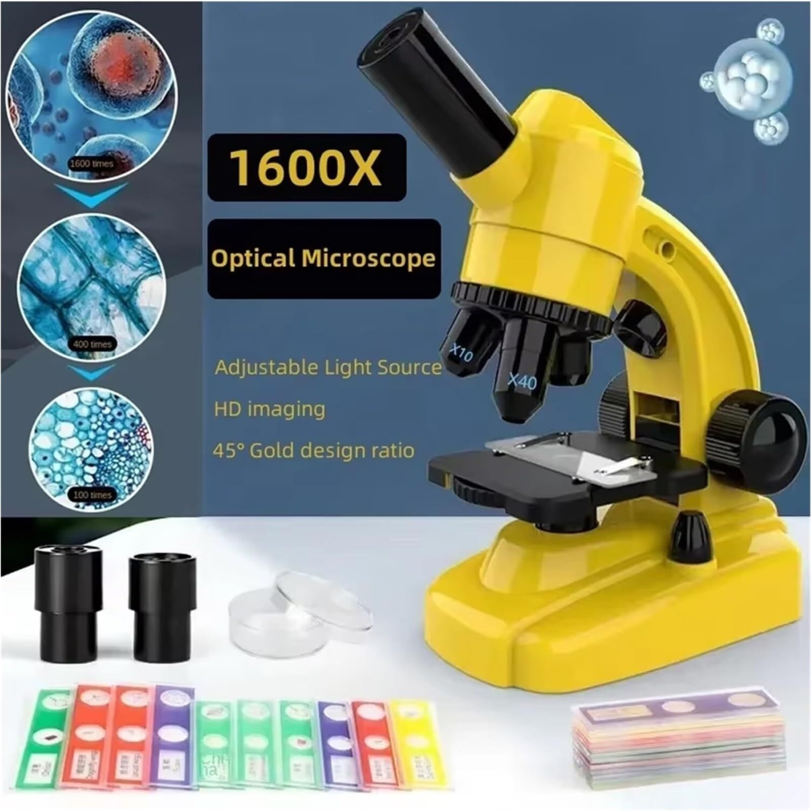 Microscopio Ottico Portatile Ad Alta Risoluzione 3 Pezzi