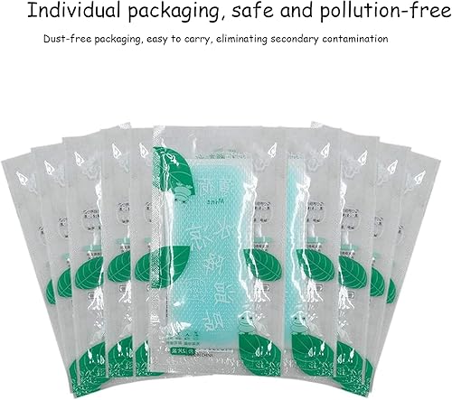 Miniatura 5 de 40 hojas de parches de gel refrescante, tiras de enfriamiento para la frente, almohadillas de gel frescas, alivia el dolor de cabeza, dolor de