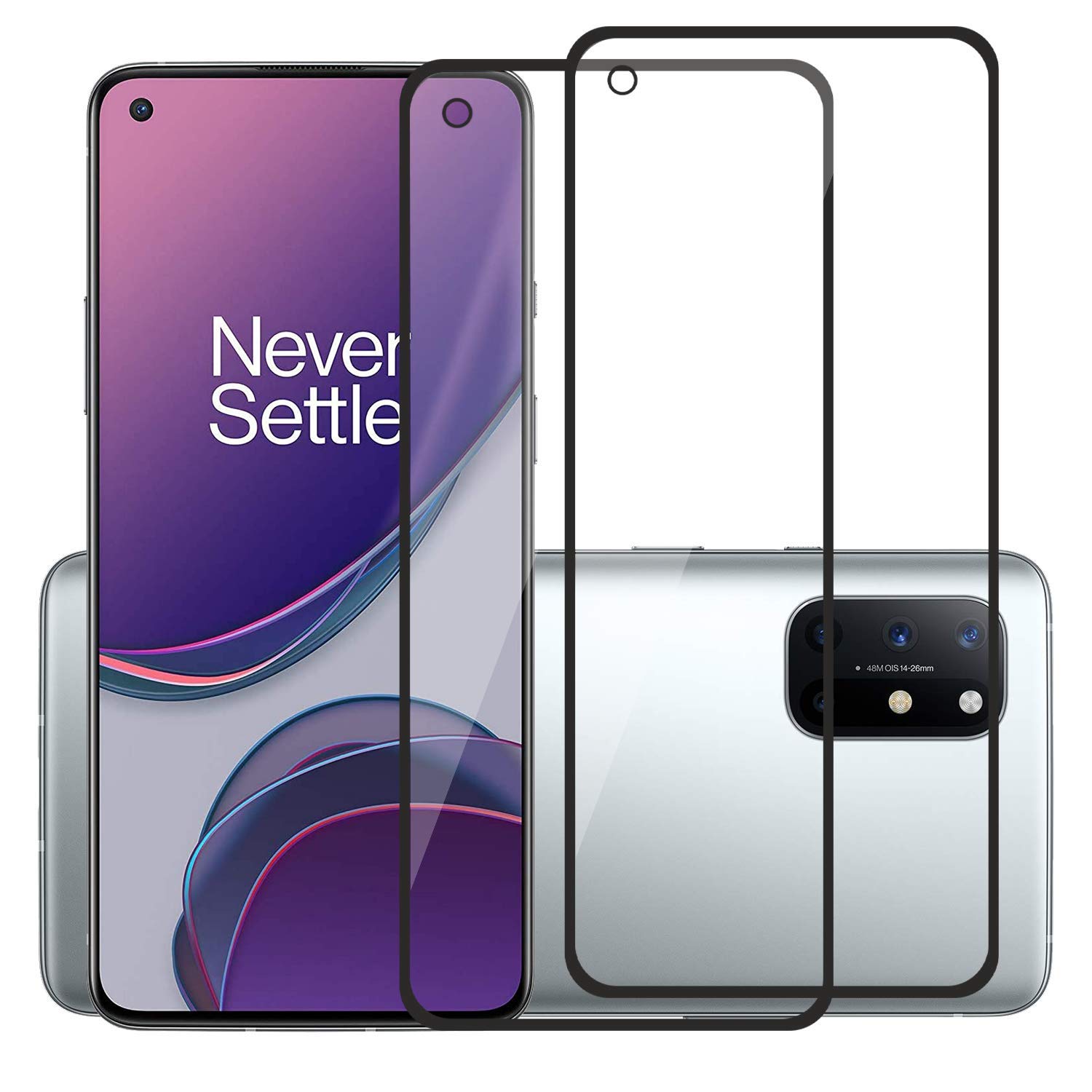 POPIO Tempered Glass Screen Protector Compatible for OnePlus 8T / OnePlus 9 (Black) Edge to Edge Coverage with Easy Installation Kit, Pack of 2 (B08R1CWZ36) Amazon Price History, Amazon Price Tracker