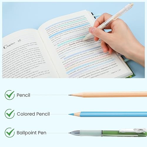 Miniatura 7 de NEWEST 960 tiras de resaltador transparentes para leer, pestañas de resaltador extraíbles degradadas para anotar libros, notas adhesivas de página