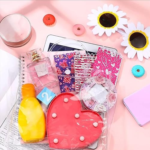 Miniatura 7 de WOHPNLE 30 PCS Clear Plastic Gift Bags with Handle, Reusable PVC Gift Wrap Tote Bag Shopping Bags for Christmas Valentine's Day Boutique Wedding