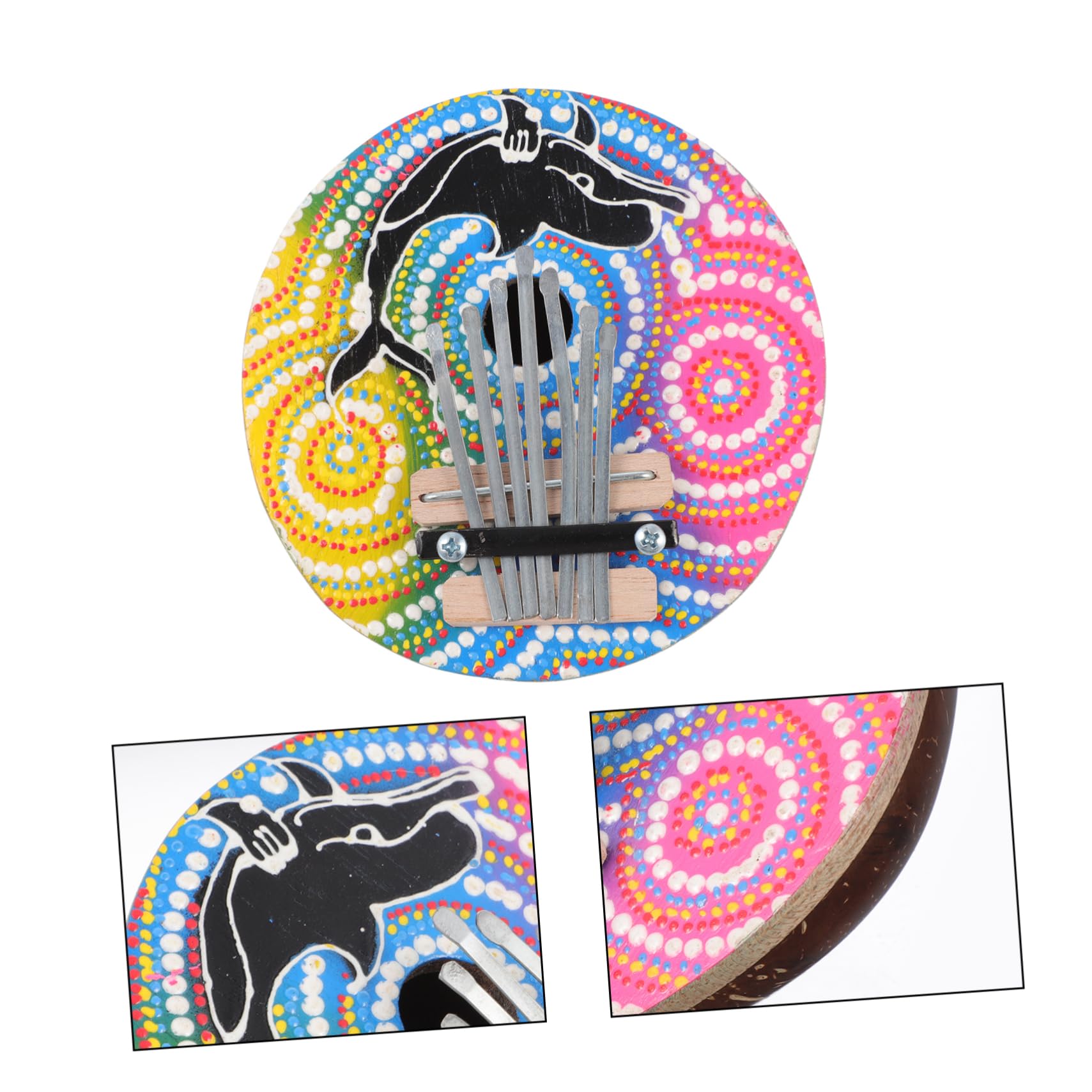 ibasenice 2pièces Kalimba Clés Coquille De Noix De Piano à Doigts Portable Pour Adultes Pour Débutants Et Musiciens Couleurs Aléatoires