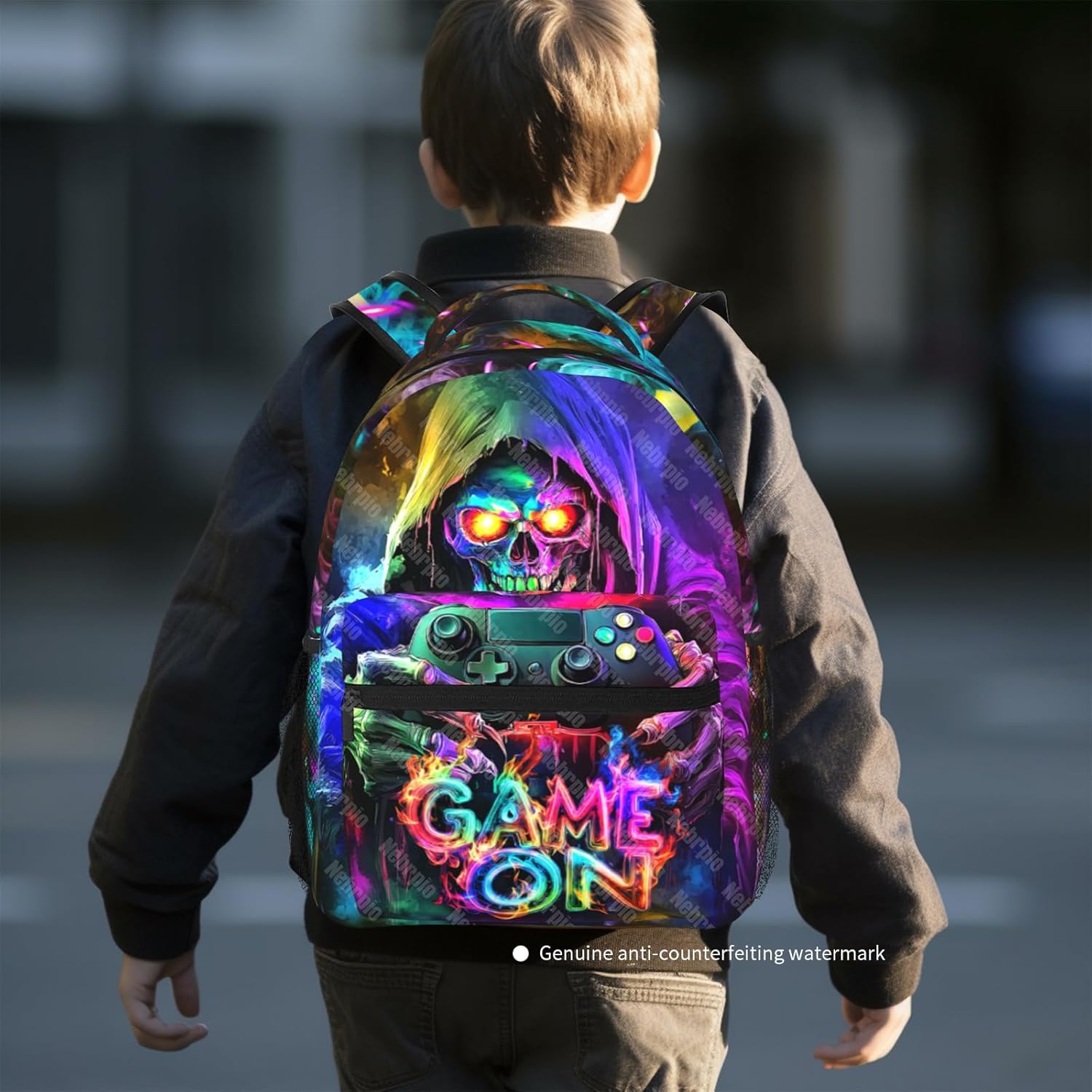 Gaming School Backpack for Boys Game Boys Backpack for Kids Children Teens Elementary Middle School Students Ages 6-18 Video Game Bookbag Travel Back Pack - Image 4