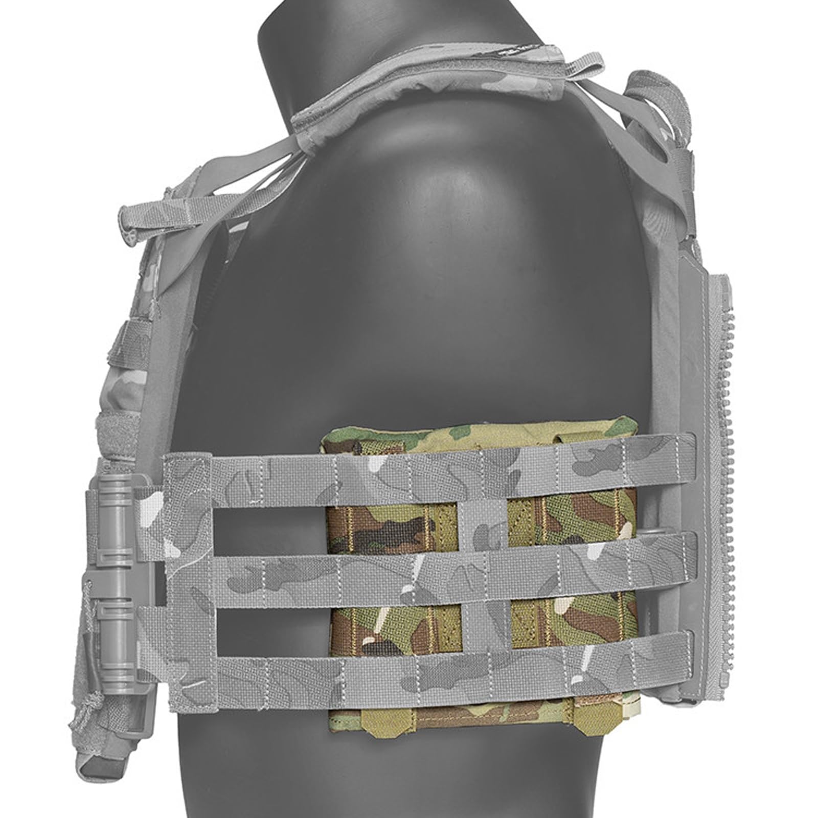 Lot de 2 Poches Latérales Molle, Porte-plaques de Protection pour Gilet Tactique, Pochette Latérale Ajustable pour Équipement Outdoor