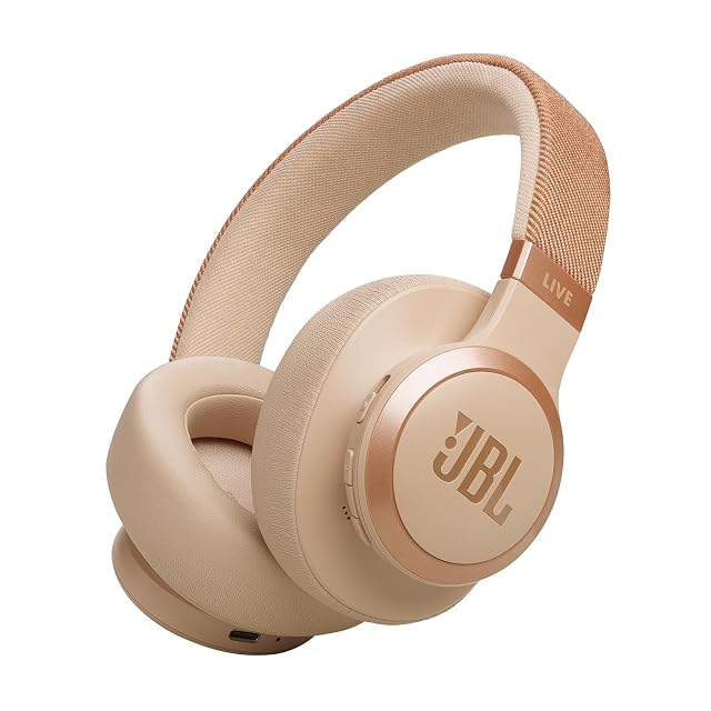 JBL Live 770NC - Wireless Over-Ear Headphones with True Adaptive Noise Cancelling with Smart Ambient Up to 65