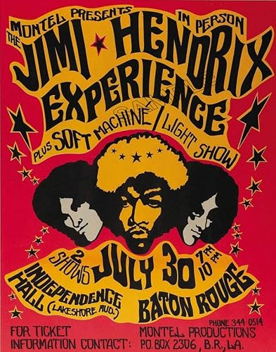 Vintage Poster Jimi Hendrix Photo Wall Art Picture Poster A4