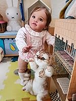 Vista 1 de Anano Muñecas de bebé Reborn de gran tamaño que se ven reales de 26 pulgadas, piernas rectas y realistas, cuerpo gordito de silicona, para recién