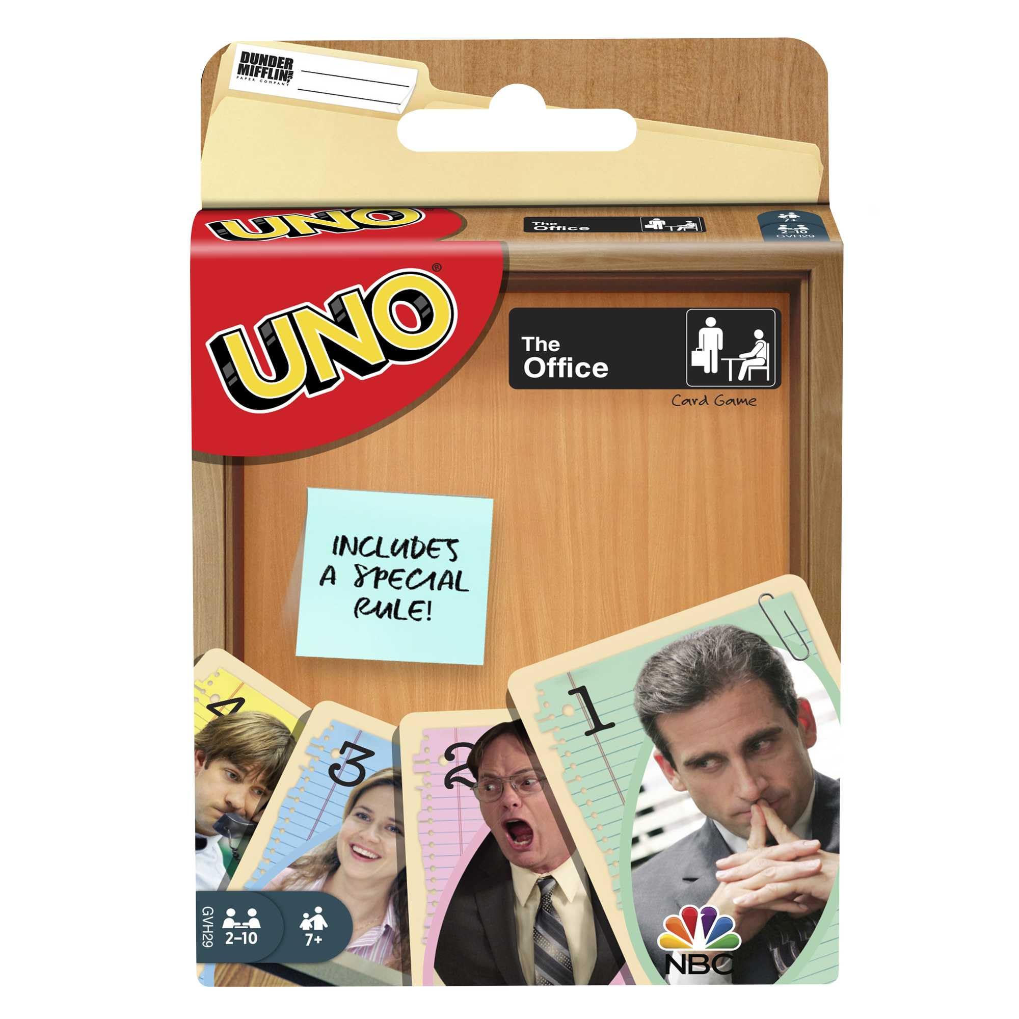 Mattel UNO The Office - Juego de Cartas z 112 instrukcjami Tarjetas i Instrucciones, Regalo para niños, Adultos o Noche de Juego Familiar, od 7 lat