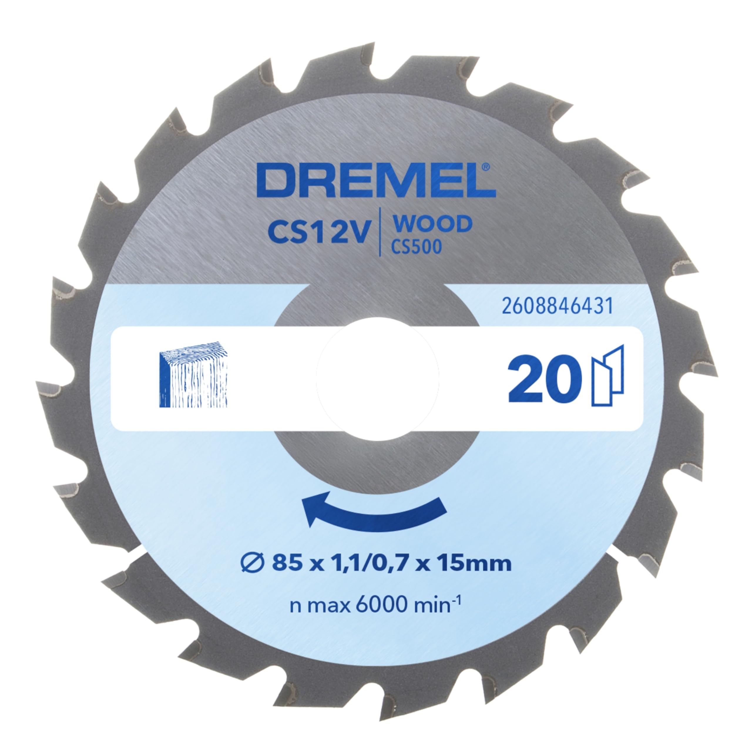 Dremel Blueprint Tarcza pilarska do drewna 85 x 1,1/0,7 x 15 mm (CS500)