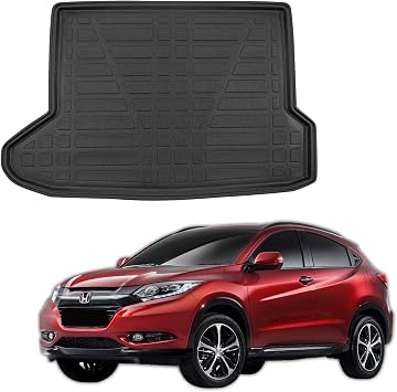 SCOUTT Boot Liner Mat fits Honda HR-V 2015-2021, Boot with Repair Kit, Water Resistant, Pet Friendly Equipment, Anti Slip, Raised edges, Tailored Fit, Easy to Roll and Clean