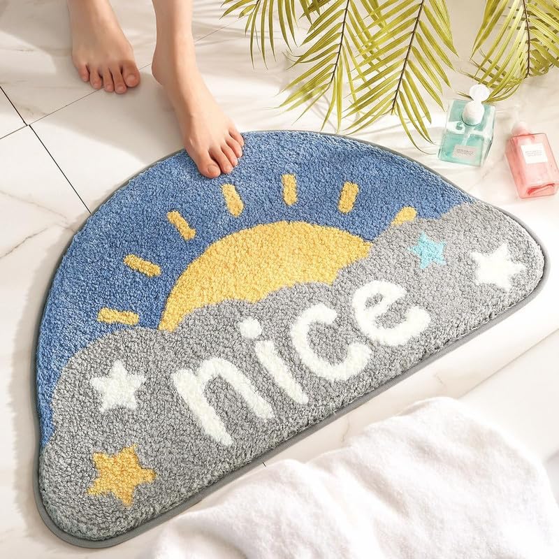 Home Decor Cute Design Bathroom Mat Super Absorbent and Non Slip Bath Mat Machine Washable Thick Fluffy Floor Mat for Shower, Bedroom and Balcony Asus ZenPad 10 Z300M (Sun, BHB.A)