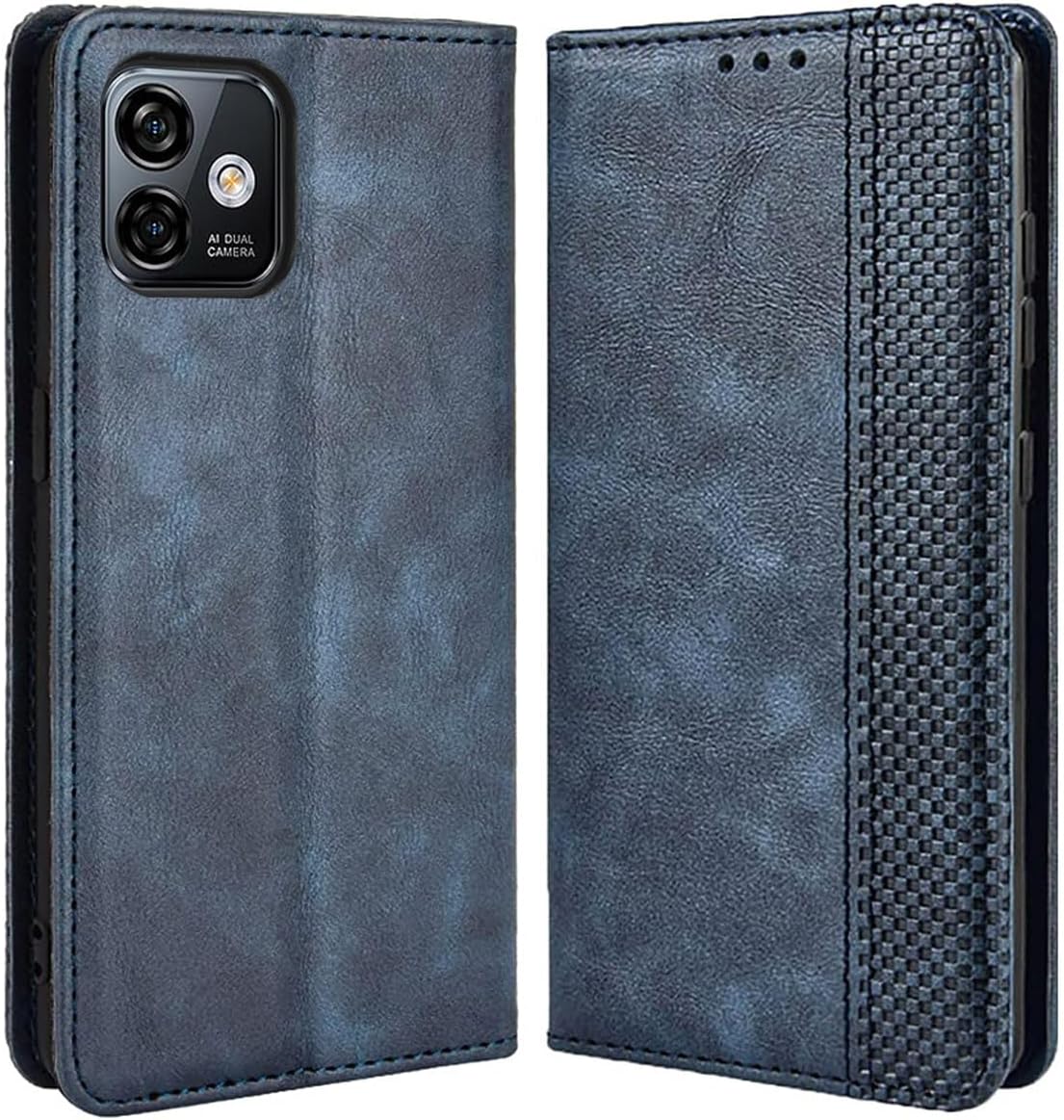 MOJIA Cover per Doogee Note 56X / Note 56X Pro, PU Custodia Antiurto Resistente ai Graffi, Custodia Flip Portafoglio per Telefono con Supporto e Slot per Schede. Marrone