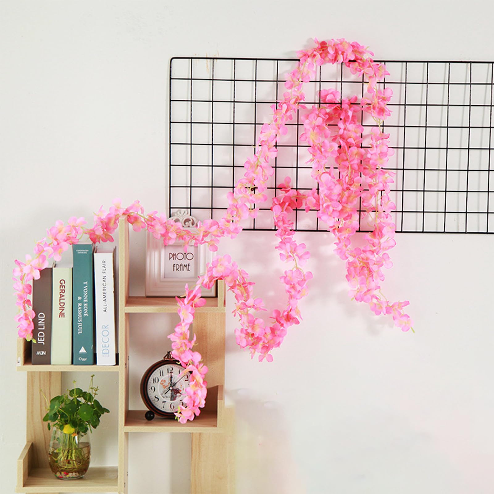 Ghirlanda Di Fiori Di Ciliegio Artificiali 180 Cm (2 Pezzi) – Rampicante Finto Rosa Per Decorazioni Matrimonio, Giardino, Casa, Feste