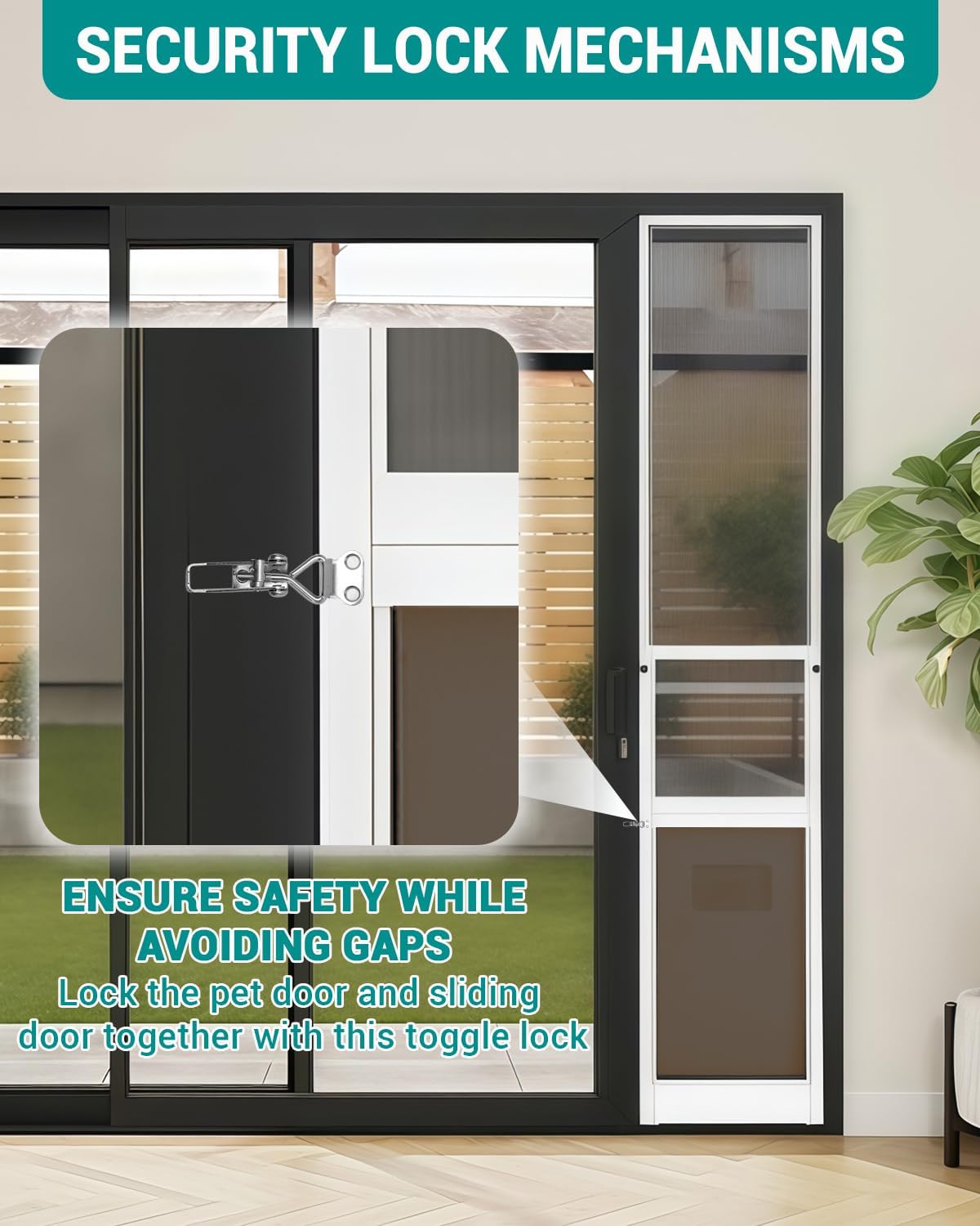 Extra Large Dog Door for Sliding Glass Door - XL Dog Door for Patio Sliding Door