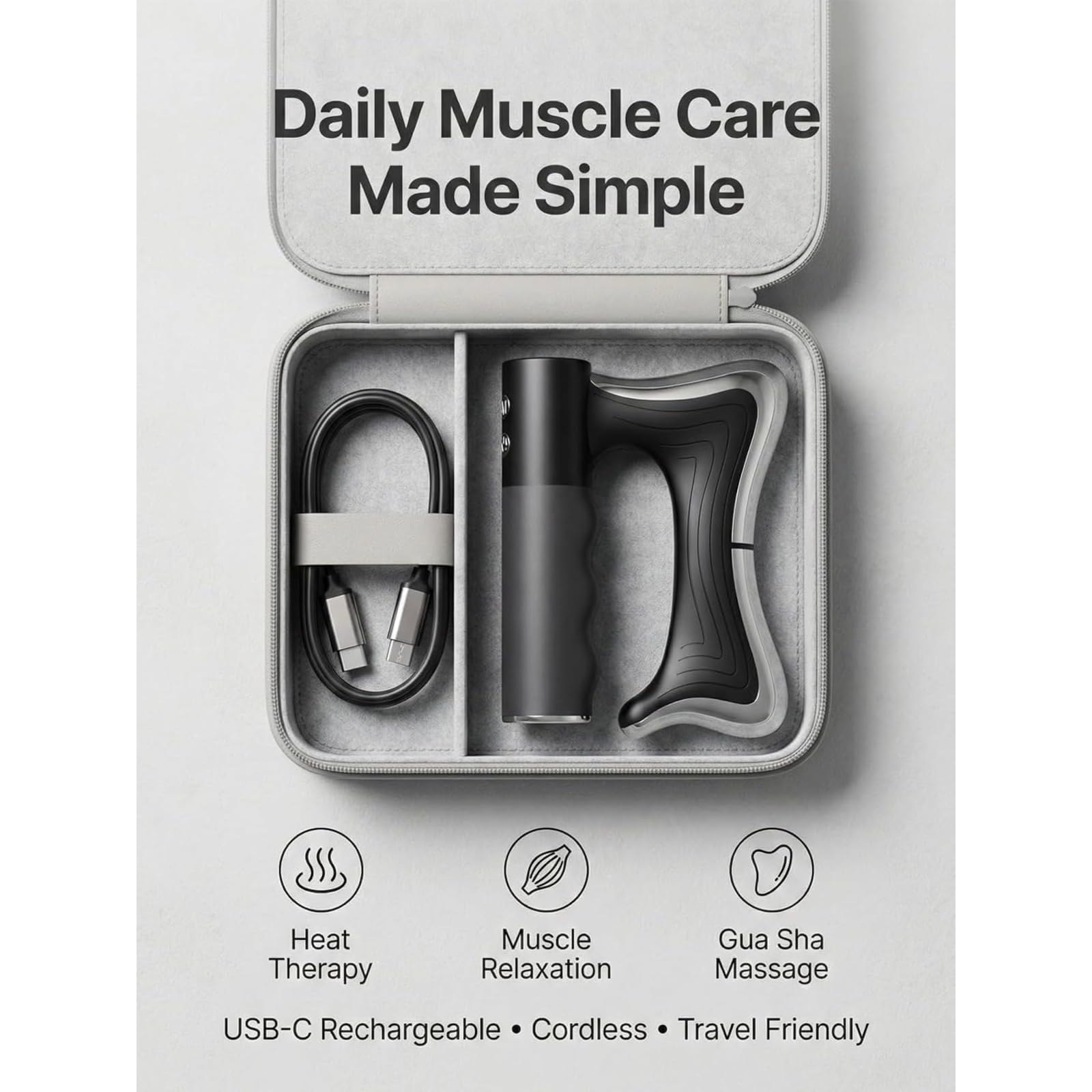 Full Body Contour Device with Heat & EMS, 4-in-1 Fascia Full-Body
