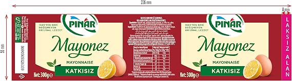 Pinar Mayonnaise Jar 300 Gr.