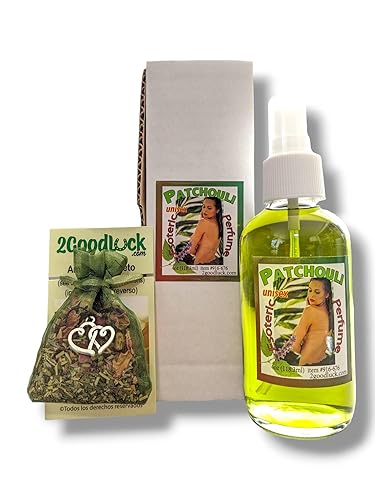 2GoodLuck Perfume de pachulí con feromonas y amuleto para rituales y magia - Perfume Con Feromonas & Amuleto, Patchuli, Para Rituales Y Magia.