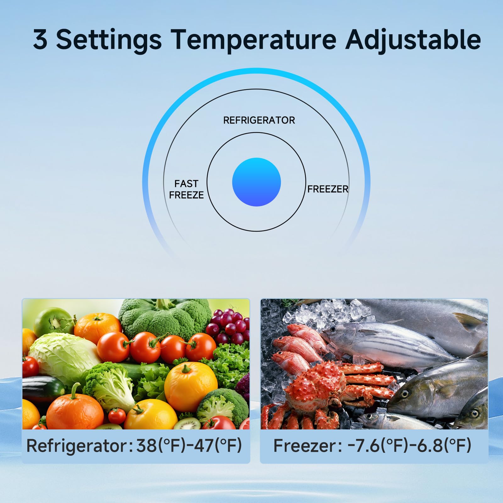 Bangson Upright Freezer, 7.0 Cu.Ft Stand Up Freezer, Convertible Upright Freezer/Refrigerator, Single Door For Kitchen,Garage, Office, Apartment, Silver on Fridge.com - View 4