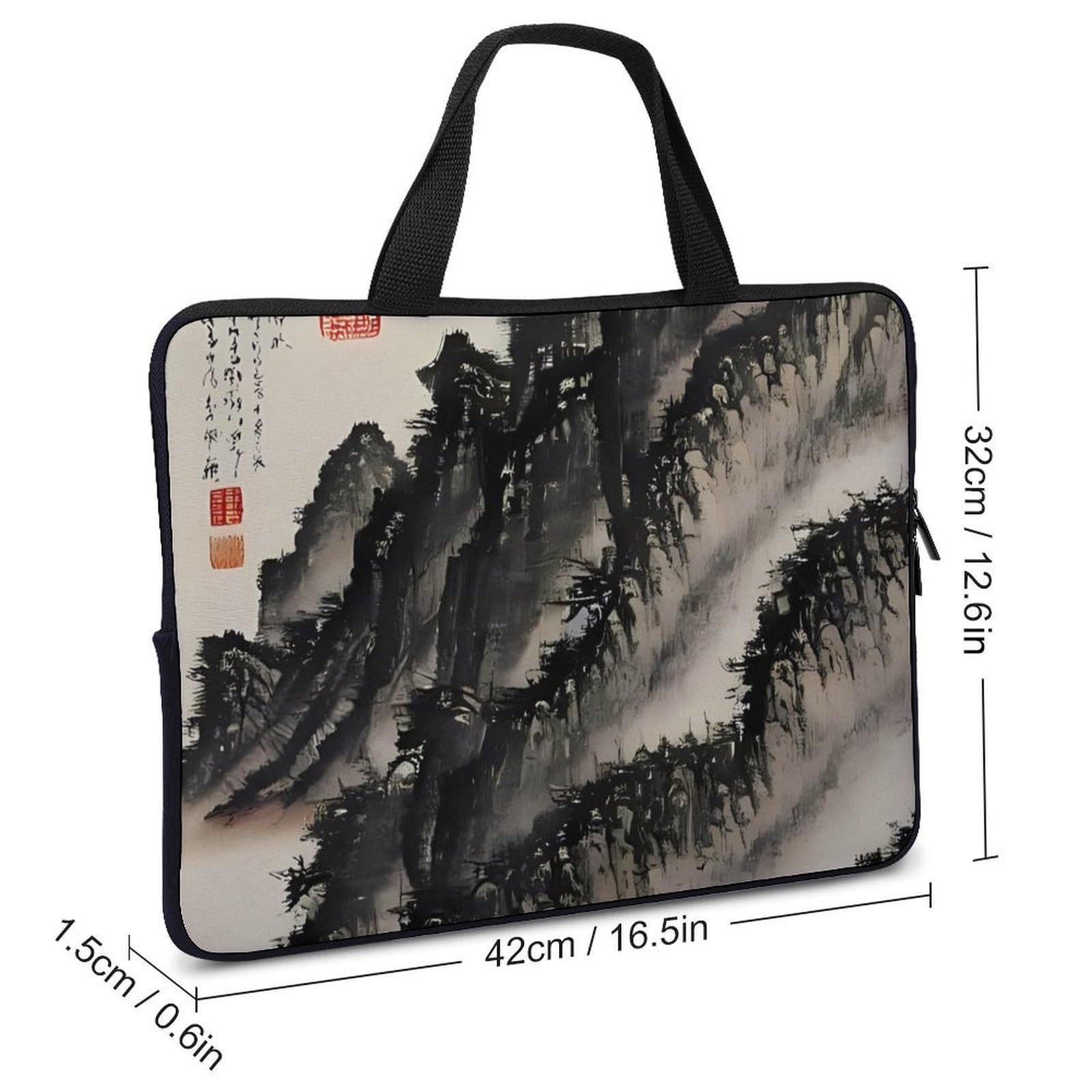 Custodia per laptop da 17 pollici, ultra sottile, leggera e impermeabile, in neoprene resistente, con cinghia da polso