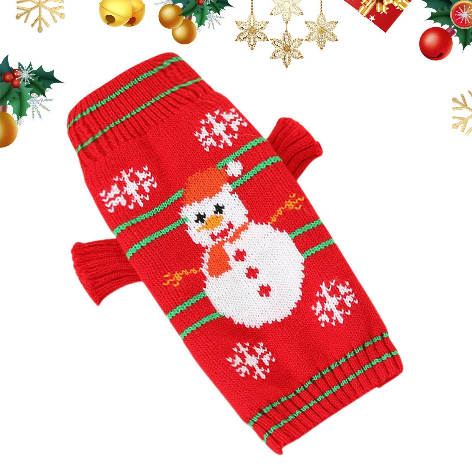 Maglione Natalizio per Cani, Maglione Caldo per Cani, morbide Camicie Natalizie per Cani