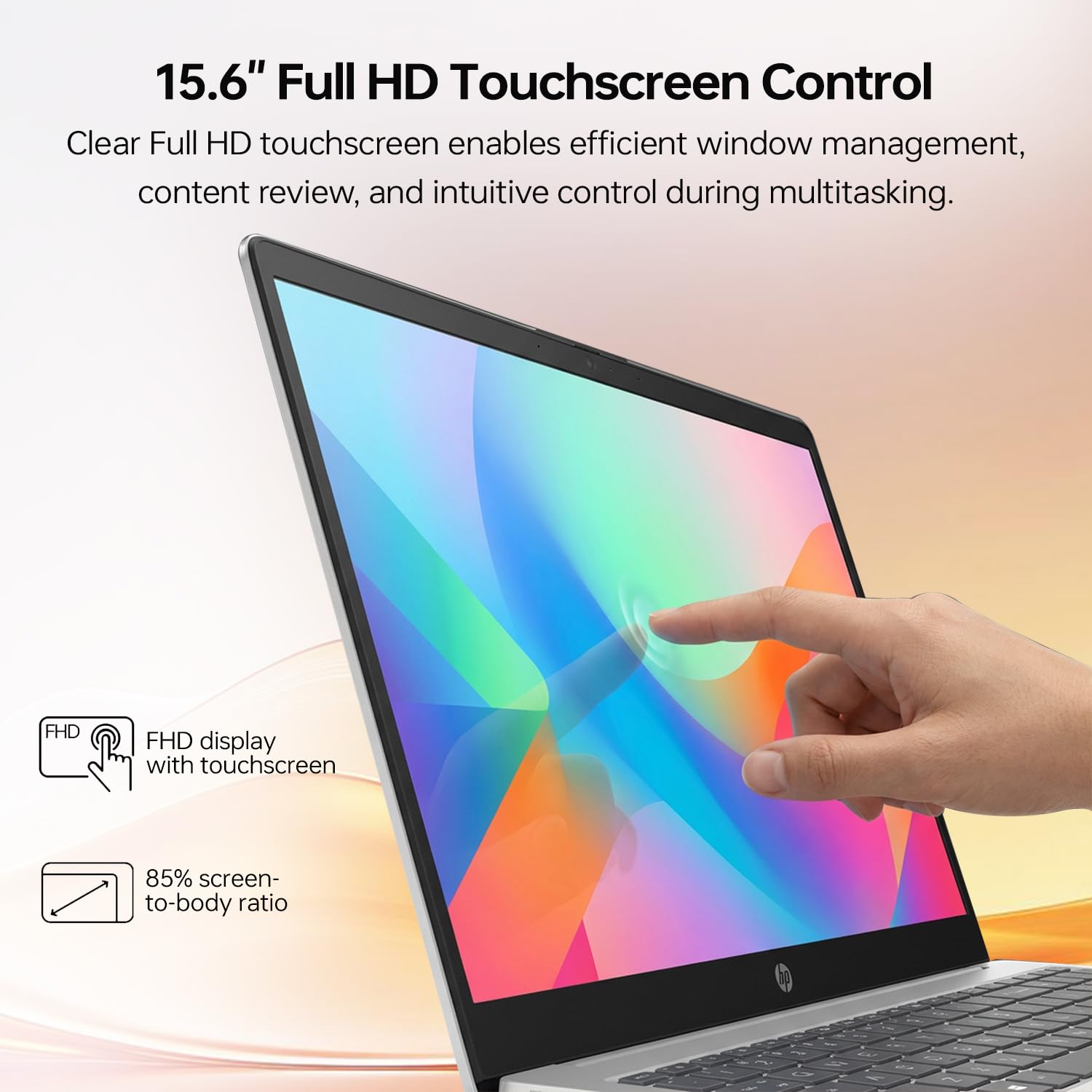 Amazon.co.jp: HP 2023 ノートパソコン 15.6インチ HDタッチスクリーン