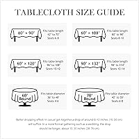 Vista 6 de Linen World - Mantel de lino con vainica, mantel de lino francés salvia de 120 x 60 pulgadas, mantel rectangular lavable para comedor, al aire