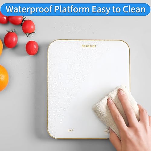 Miniatura 4 de Homebuds Báscula digital de alimentos de 33 libras y onzas en 0.04 oz, alta precisión garantizada por la fábrica profesional de básculas de cocina