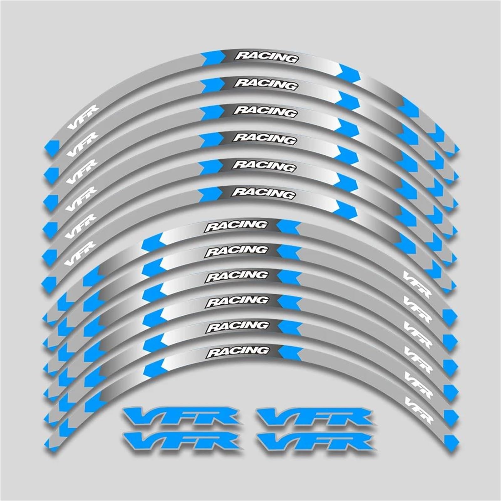 Wheel Stickers Motorcycle Rim Reflective Sticker for VFR1200 VFR1200F VFR 1200 1200F Wheel Hub Decals Waterproof Strips Stickers Rim Reflective Decal