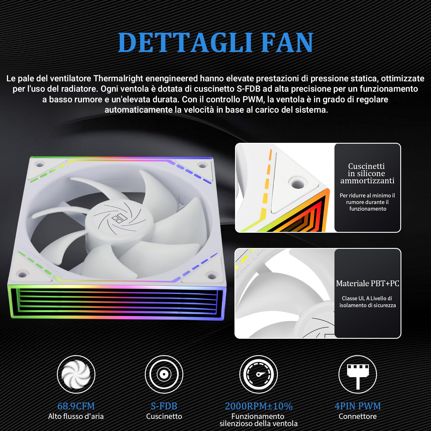 Watercooling CPU TR Frozen Infinity 360 WHITE - Radiateur 360mm, 3 Ventilateurs PWM 2000 Tr/min - Compatible Intel/AMD - 7