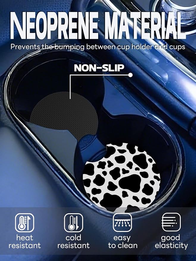 Portavasos para auto de neopreno 2.75 in, pack 2 miniatura 2