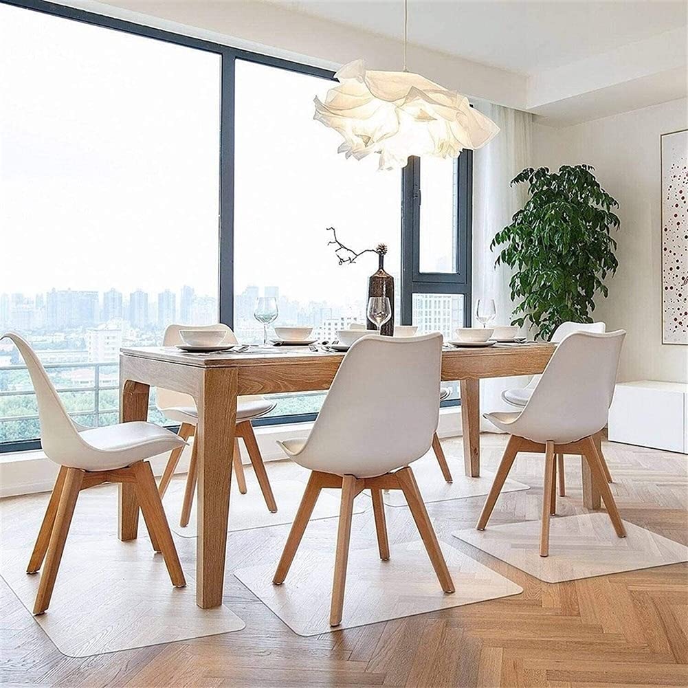 Transparente Kunststoff-Stuhlmatte verhindert Rutschen, Teppich, 1,5/2,0 mm dick, transparente PVC-Tischplatte, Schutzhülle für Familie, Büro, Holzboden (2 mm, 80 x 140 cm)