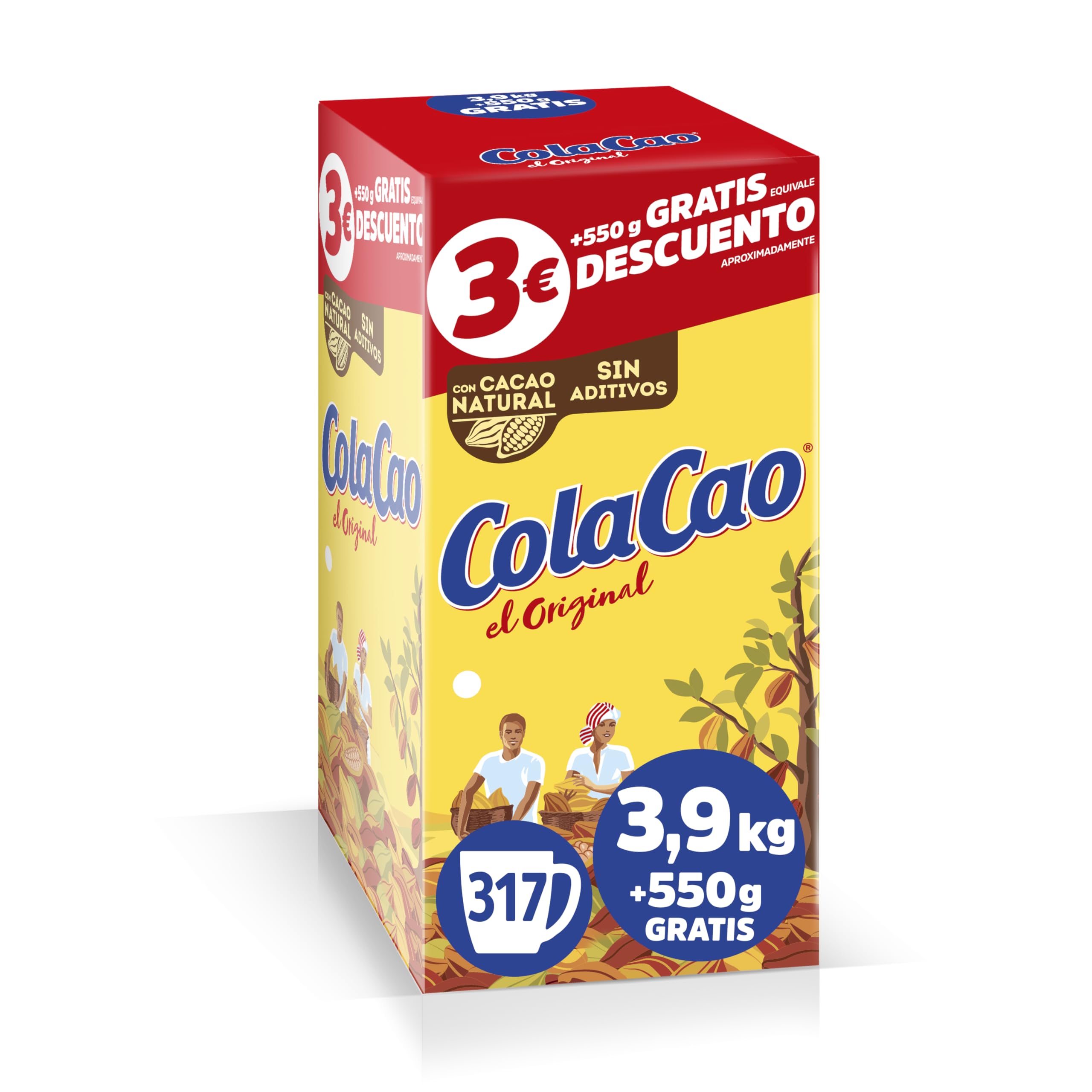 ColaCao Original, Cacao Soluble Natural sin Aditivos, Formato Ahorro XXL, 5,9 kg — view 9