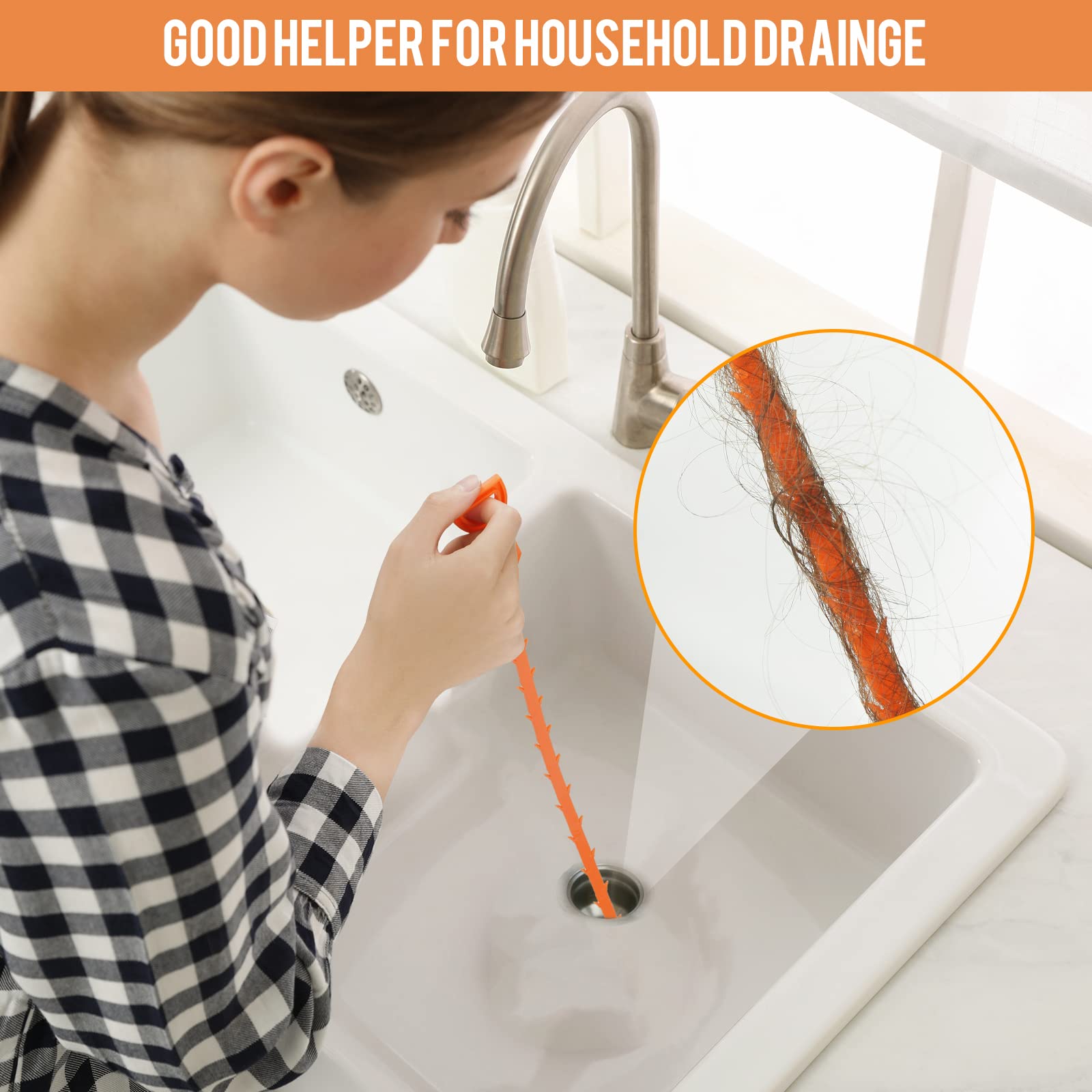 Miai Home Flexible Sink Grabber Tool - 35.4 Inch Retractable Claw For Drains, Toilets, & Hard To Reach Places