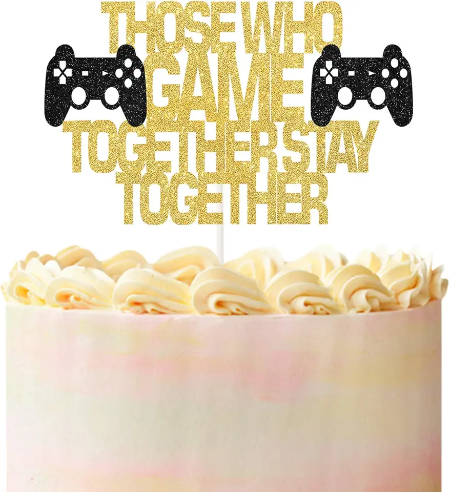 Those Who Game Together Stay Together Cake Topper,Video...